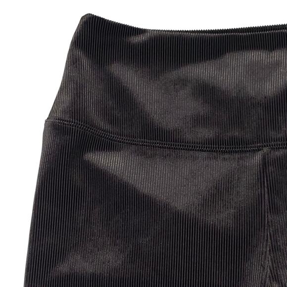 White House Black Market Leggings Womens 10 Short Black Corduroy Stretch Runway - Picture 3 of 12
